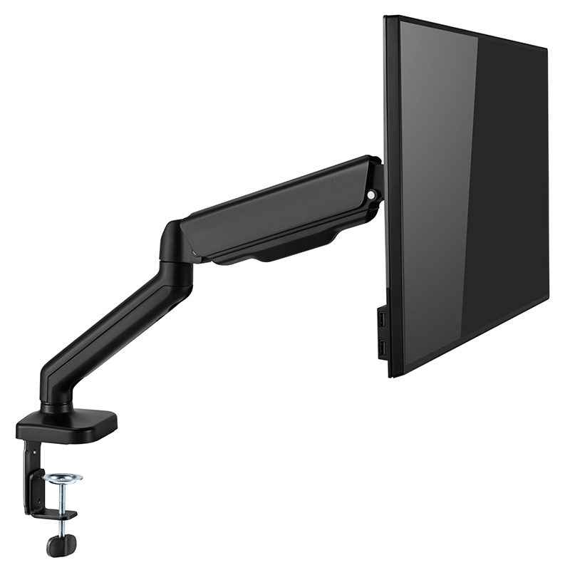 Suport monitor VESA 75x75/100x100, reglabil, pentru ecrane 13-27 inch, Cabletech UCH0208-1, negru [2]