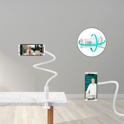 Suport reglabil de birou pentru 4.7-9.7 inch telefon/tabletă și încărcare wireless alb Choetech T584-F-101WH – IoElectronice.ro [7]