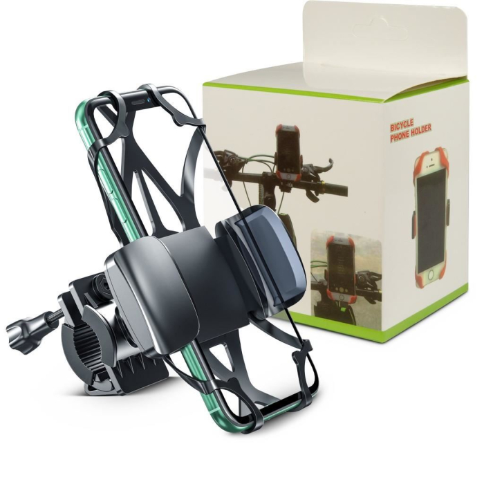 Suport telefon pentru bicicleta negru Inter-Tech MTH-200 55 x 70 x 120 mm [7]