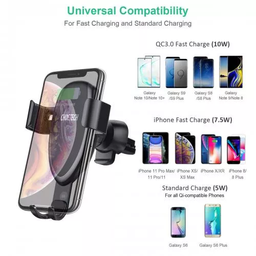 Suport telefon cu încărcare wireless 10W/7.5W/5W Choetech T536-S – IoElectronice.ro [3]