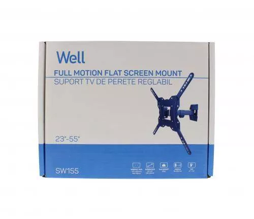 Suport TV LCD de perete 23"-55" reglabil 1 brat Well – IoElectronice.ro [2]