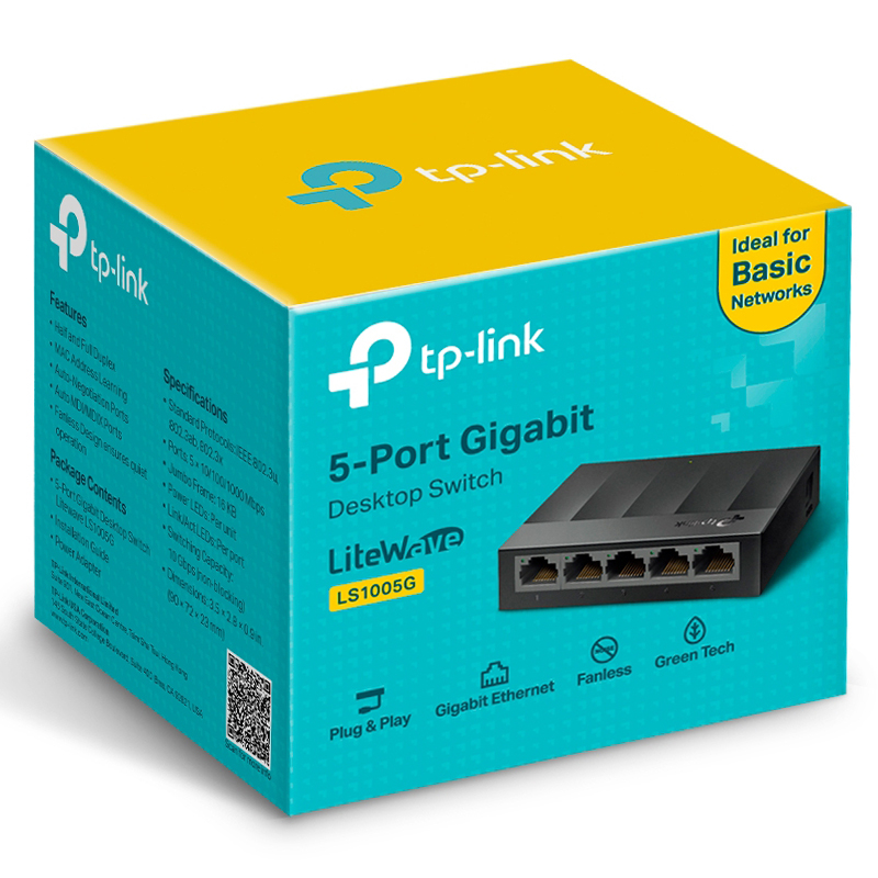 Switch 5 porturi GIGABIT TP-LINK LS1005G 10/100/1000Mbps [2]