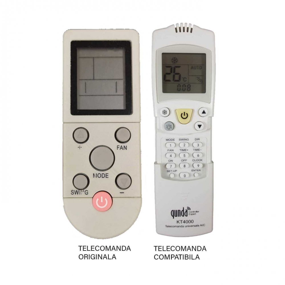 Telecomanda Aer Conditionat Daewo Romstal YKR-F/06 - Compatibilă, Funcții Originale, Baterii AAA Inclusiv [1]