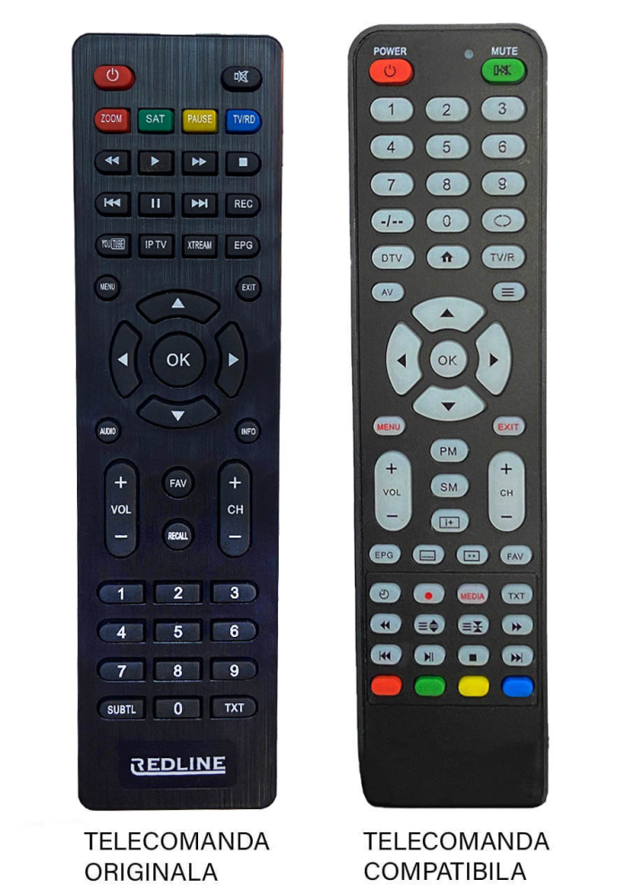 Telecomandă compatibilă pentru receiver Redline 486 – Funcționează perfect cu originalul [1]