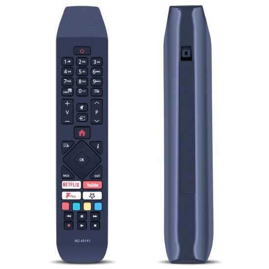 Telecomandă Hitachi RC43141 Smart TV Netflix + Baterii Incluse Cadou [2]