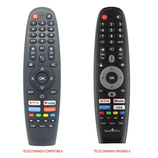 Telecomandă SmartTech 32HA10T3 Bluetooth Vocal + Baterii Incluse Cadou [3]