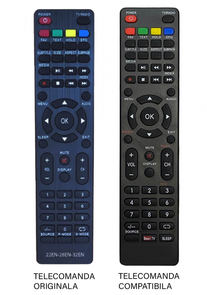 Telecomanda TV LCD NEI 32NE4000 HD IR432 – Compatibilă VORTEX V32R0212, 24NE4000, 39NE4000 [2]