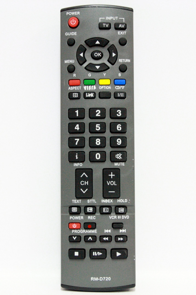 Telecomandă TV Panasonic RM-D720 IR 1411, compatibilă cu modele Panasonic, control precis și fiabilitate excelentă [1]