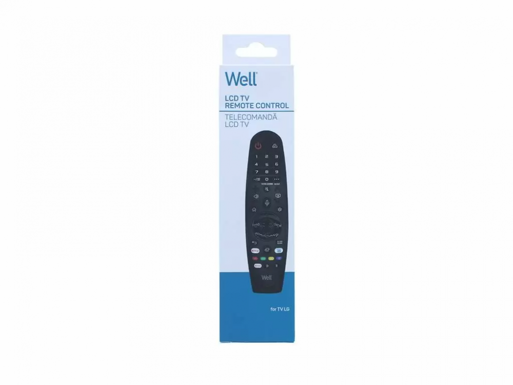 Telecomandă Universală LG pentru TV LCD - Compatibil Netflix și Prime Video, 10m, AA x2, Ușor de utilizat [2]