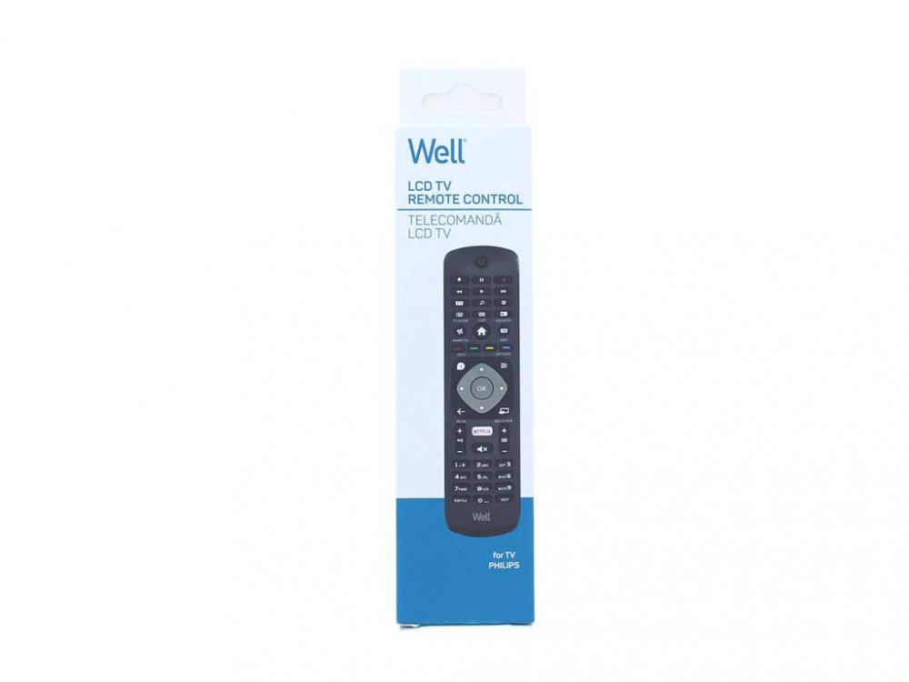 Telecomandă Universală TV LCD Philips Well RC-UNIV-PH01-WL, Compatibil Netflix, Funcționare 10m, Ușor de Utilizat [2]