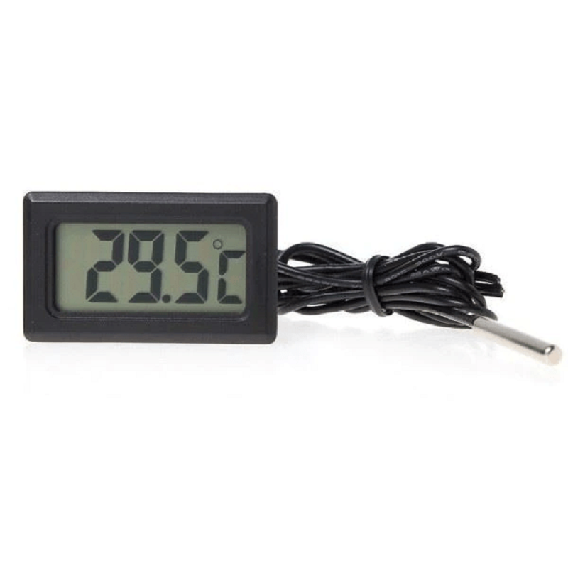 Termometru LCD cu sondă impermeabilă, precizie 0,1°C, pentru cuptor, acvariu și lichide, alimentare cu baterii LR44 [1]