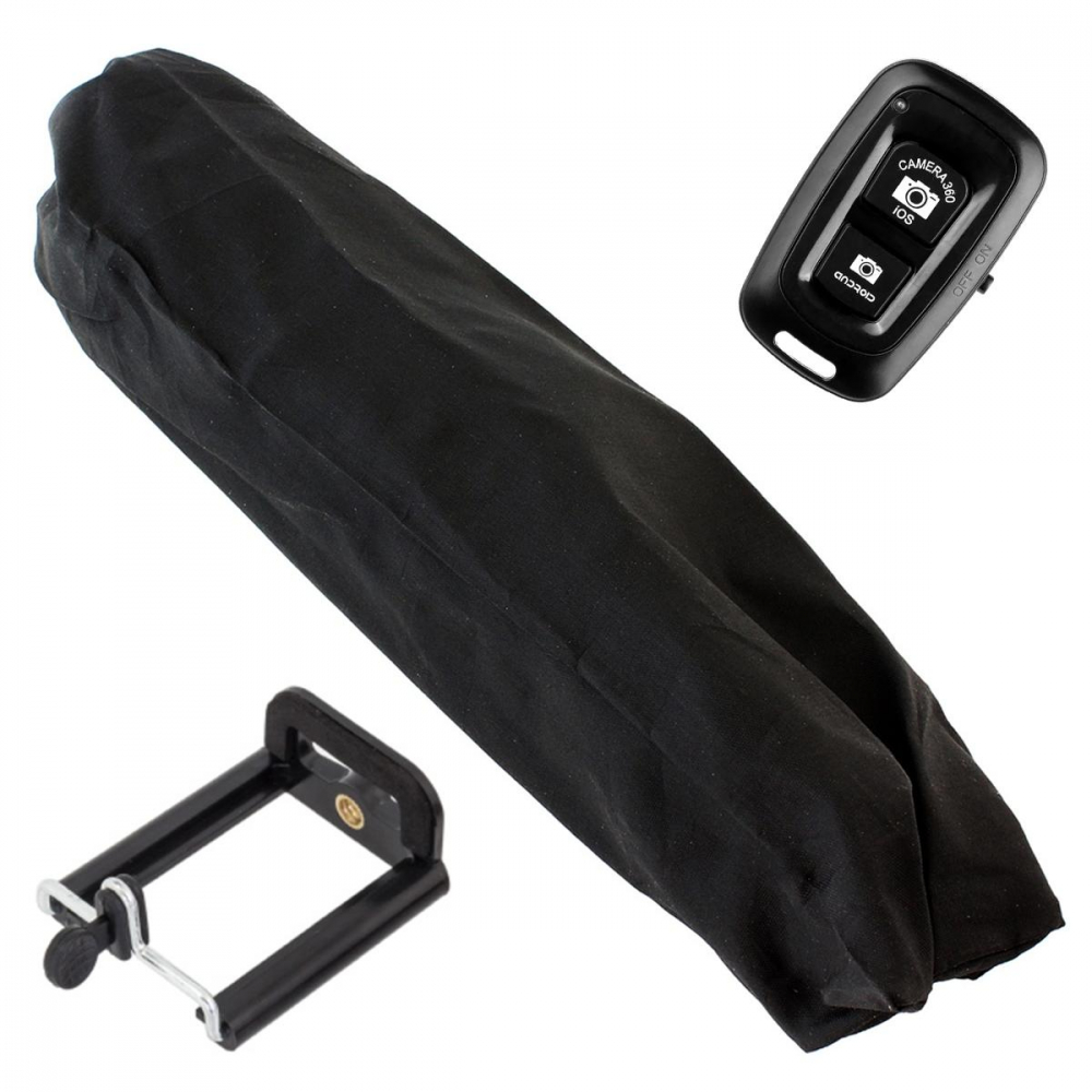 Trepied fotografic din aluminiu, compact cu suport mobil 3D + Telecomandă Bluetooth – Stabilitate și versatilitate pentru fotografiile tale [8]