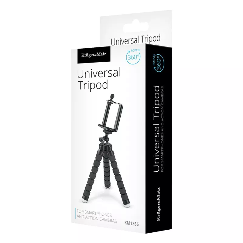 Trepied pentru telefon/cameră negru KRUGER&MATZ – IoElectronice.ro [4]