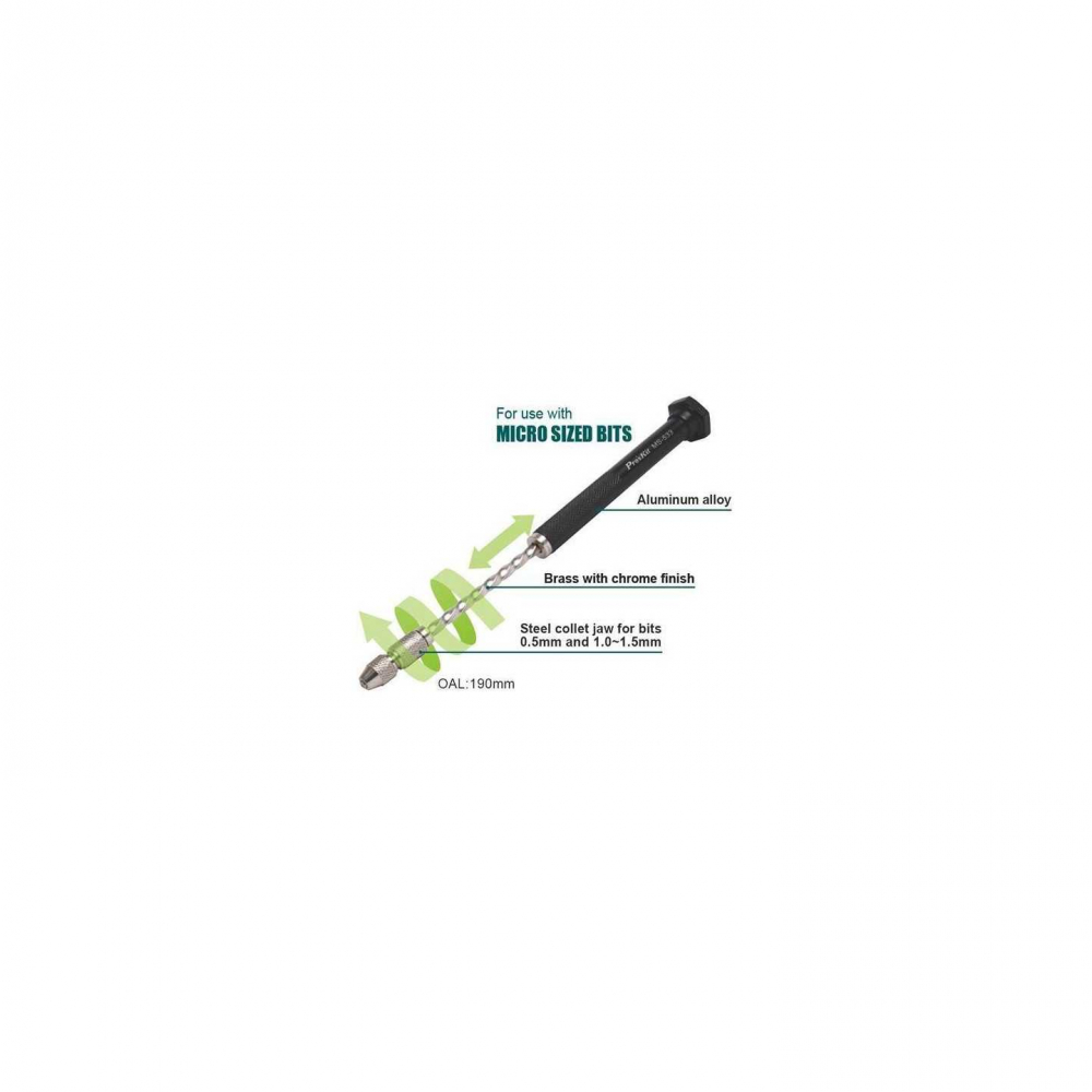 Trusa burghiu ProsKit MS-533 – Ideal pentru foraj în lemn, plastic și materiale moi sub 5mm grosime [2]