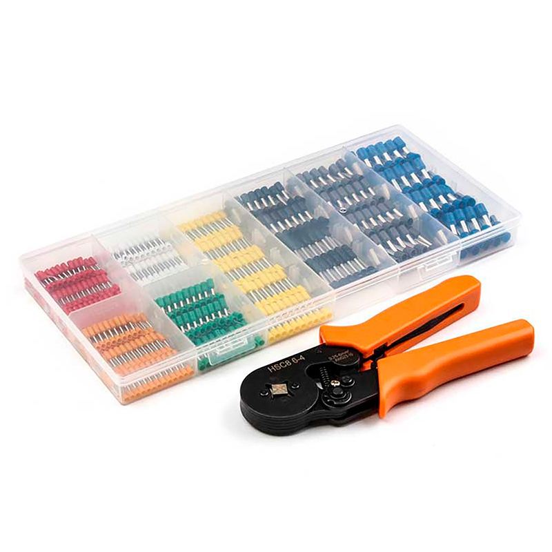 Trusă Sertizare Conectori 800buc, AWG23-10, Material PVC + Cupru, Cutie Compartimente, Pentru Cabluri Torsadate [3]