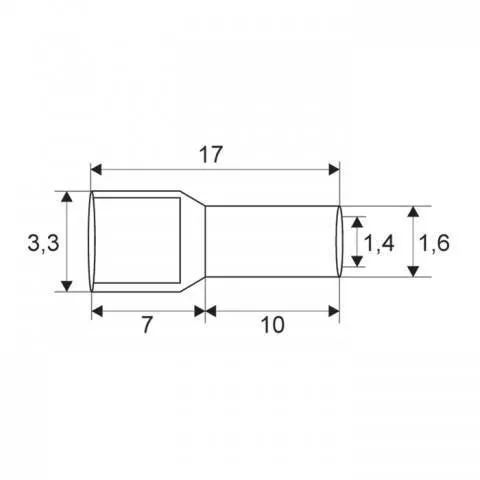 Vârf terminal cablu 1.5 mm 10mm negru - IoElectronice.ro [2]