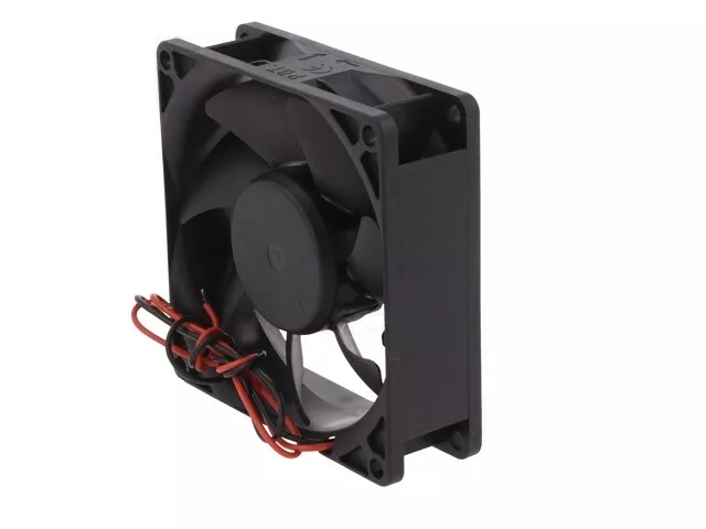 Ventilator DC axial 12VDC 80x80x25 mm 55.77 m³/h 28dBA 2600 rpm 24AWG SUNON EE80251S3-1000U-999 – IoElectronice.ro [2]