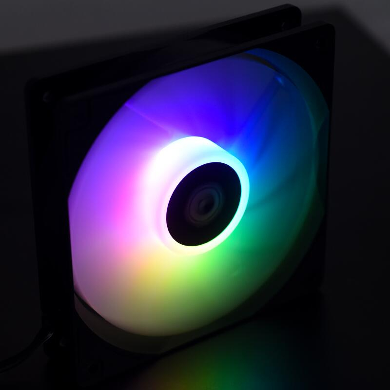 Ventilator ID-Cooling XF-120 120mm 12V negru aRGB rulmenți Hydraulic Bearing anti-vibrații 500-1500RPM 4pin 3pin XF-120-ARGB-K – IoElectronice.ro [3]