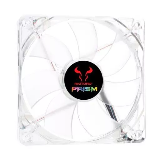 Ventilator PC 120mm iluminare albastră Riotoro Cross-X Clear [2]