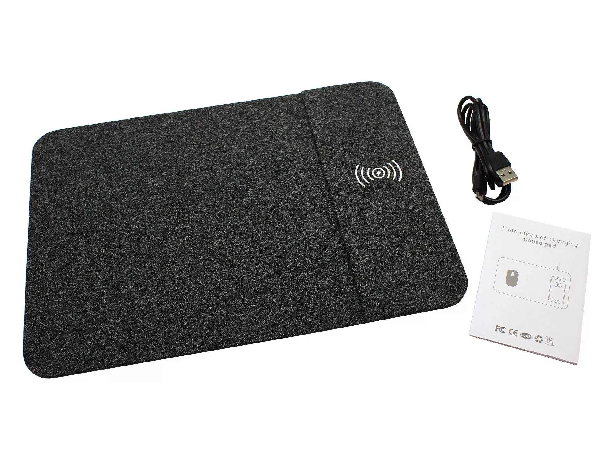 Mousepad Wireless Qi cu Încărcare Rapidă 10W – Compatibil Samsung Galaxy S10+ și alte telefoane [1]