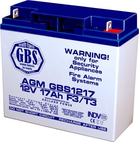 Electrice - Acumulator AGM VRLA 12V 17Ah plumb acid 181x76x167mm T3