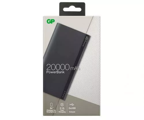 Acumulator extern 20000mAh gri GP B20A, Li-Ion, USB micro, USB A, 5V DC, 6 luni garanție [3]