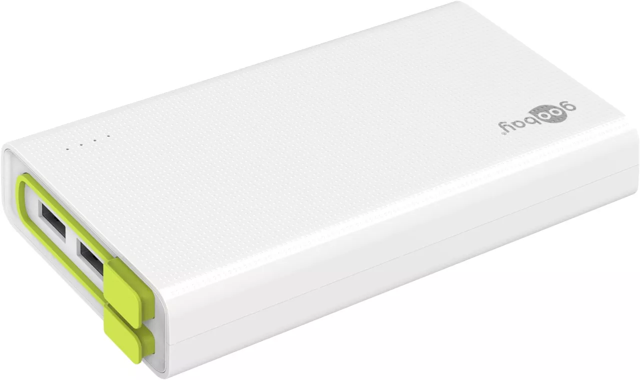 Acumulator extern 20000mAh Micro-USB Goobay, 6 luni garanție, ideal pentru încărcarea rapidă a dispozitivelor mobile. [4]