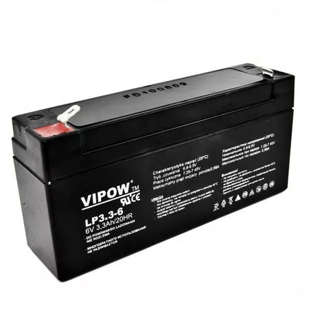 Electrice - Acumulator gel plumb 6V 3.3Ah Vipow – IoElectronice.ro