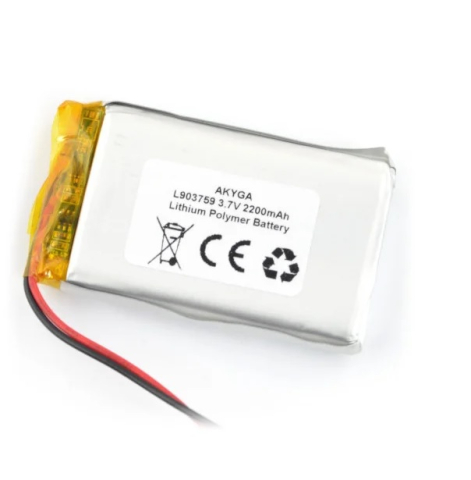 Acumulator - Acumulator Lithium Polymer 2200mAh 1S 3.7V AKYGA – Compact și Puternic cu Cablu 50mm