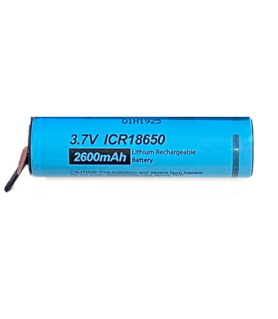 Electrice - Acumulator PKCELL ICR18650 Li-Ion 3.7V 2600 mAh, tip 18650, terminale, pentru diverse dispozitive electronice.