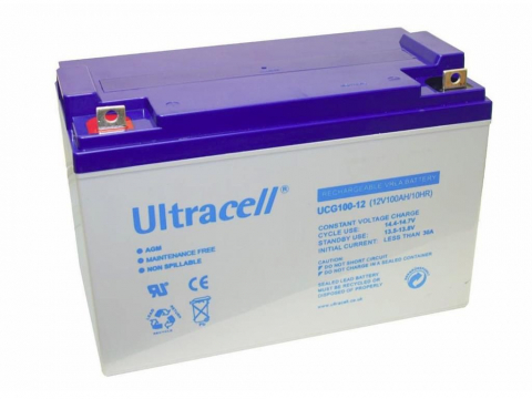 Acumulator - Acumulator Ultracell 12V 100Ah Gel, Durată Lungă, Terminal F10 - Performanță și Fiabilitate