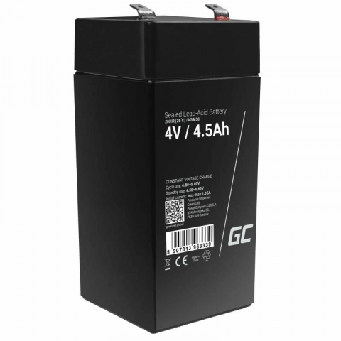 Acumulator - Acumulator plumb acid GreenCell 4V 4.5Ah, terminal F1/T1, AGM36 – Performanță și fiabilitate