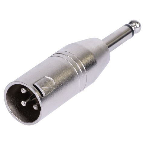 Adaptoare XLR - Adaptor 3 pini XLR tata - JACK 6.35 mm tata MONO metal BST 18-5575 – IoElectronice.ro