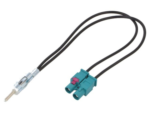 Conectica - Adaptor antena DIN mufa - Fakra mufa x2 ZRS-2F.2-DIN 4CARMEDIA – IoElectronice.ro
