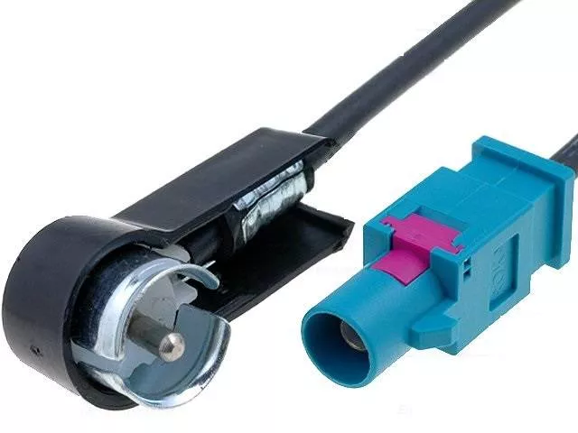 Adaptoare fakra - Adaptor antenă radio auto FAKRA tata la ISO DIN tata 90 grade 4CarMedia ZRS-GOLFV-ISO, cablu adaptor, conector ISO, radio, Fakra.