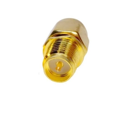 Adaptor antena WiFi RF SMA la RP-SMA, 50Ω, cuplaj de înaltă calitate, cupru placat cu aur, pentru comunicații radio [1]