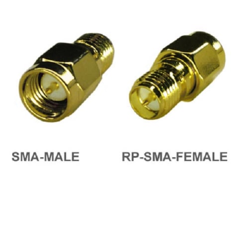Adaptor antena WiFi RF SMA la RP-SMA, 50Ω, cuplaj de înaltă calitate, cupru placat cu aur, pentru comunicații radio [2]
