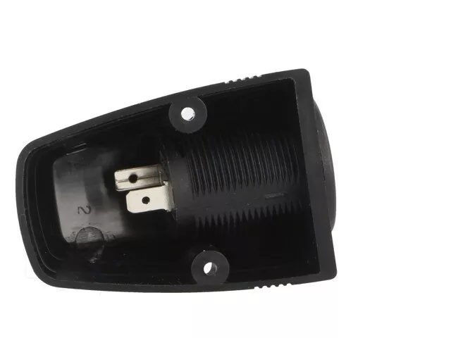 Adaptor soclu brichetă auto negru SCI A13-142HS, 12-24V, cu capac și colier, montare insurubare, compatibil 20A [1]