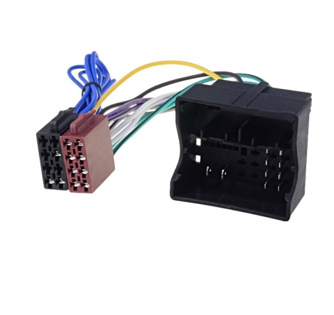Accesorii Auto - Adaptor auto ISO pentru Audi, Seat, Skoda, VW | ZRS-AS-68B - Conector pentru sistem audio original