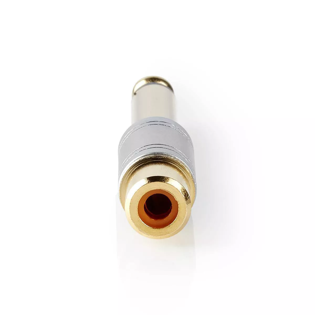 Adaptor audio mono jack 6.35 mm tata - RCA mama gri Nedis, 6,3 mm mono, 24 luni garanție persoane fizice [1]