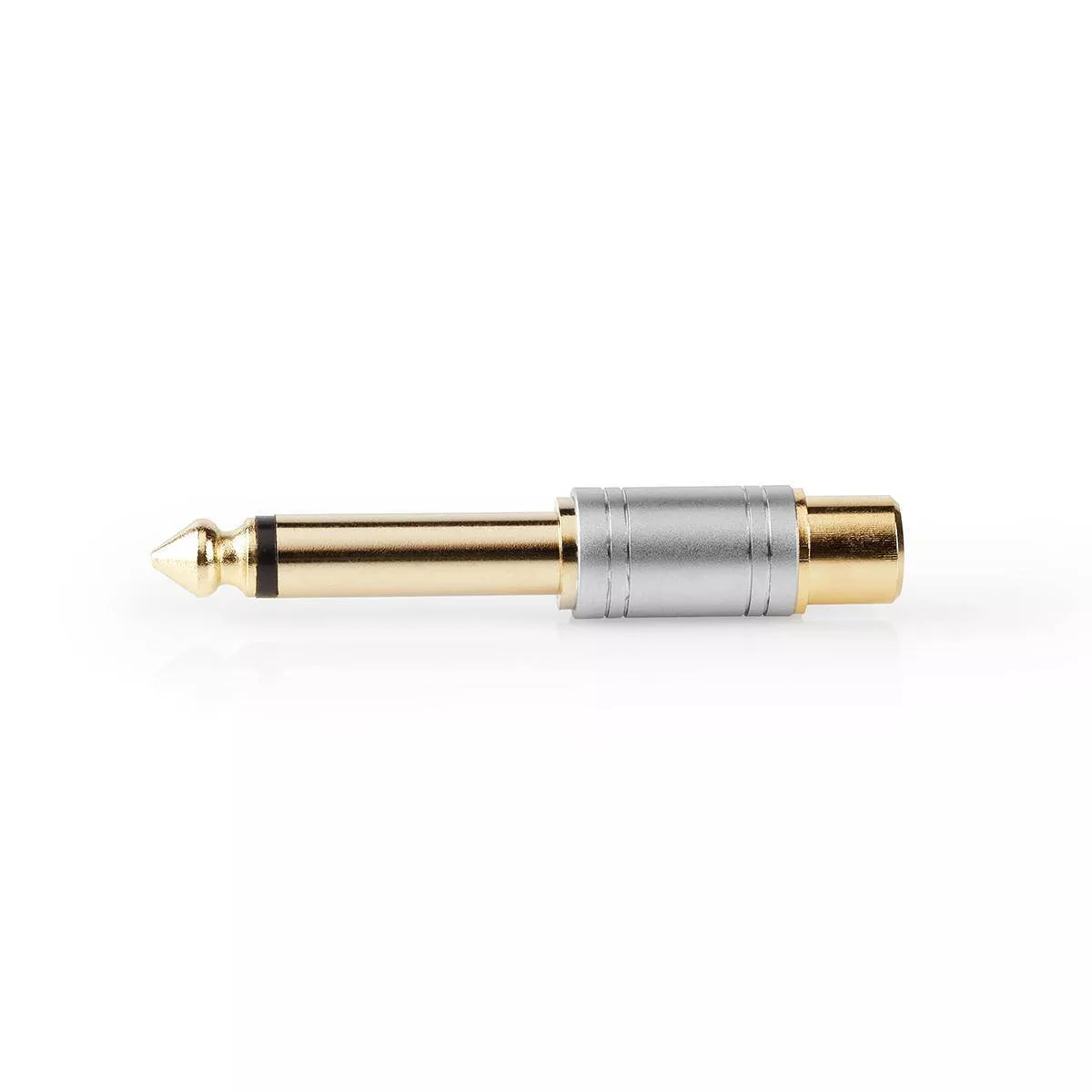 Adaptoare Jack - Adaptor audio mono jack 6.35 mm tata - RCA mama gri Nedis, 6,3 mm mono, 24 luni garanție persoane fizice