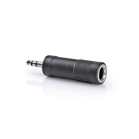 Adaptoare-convertoare - Adaptor audio stereo Nedis Jack 3.5 mm tata - Jack 6.35 mm mama negru 1buc CAGP22935BK – IoElectronice.ro
