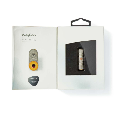 Adaptor audio stereo 3.5mm mamă - Aurit, metalic, profesional, Nedis, calitate superioară [1]