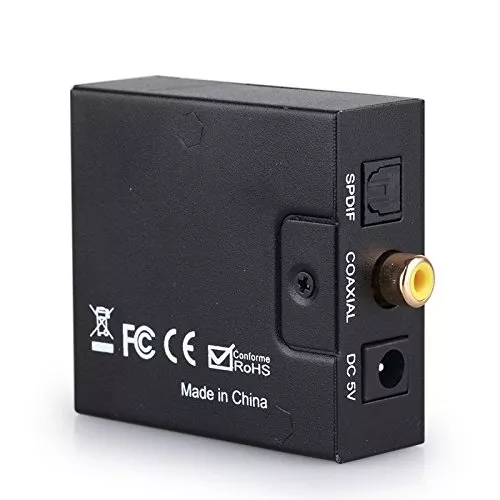 Adaptor audio TOSLINK digital la analog 2x RCA și JACK 3.5 mm OEM, compatibil DIGI, garanție 24 luni. [1]
