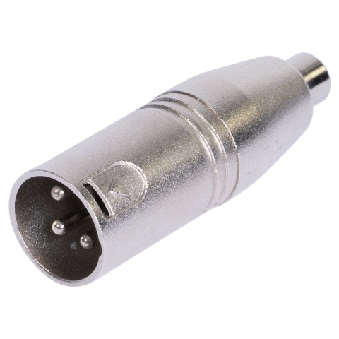 Adaptoare XLR - Adaptor audio XLR tata - RCA mama metal BST 18-5580
