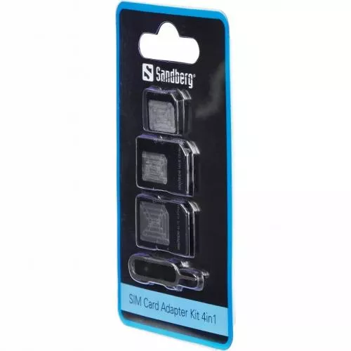 Adaptor cartela SIM Sandberg 440-78 4in1 micro, nano, standard, lungime 4 cm, compatibil cu majoritatea smartphone-urilor [1]