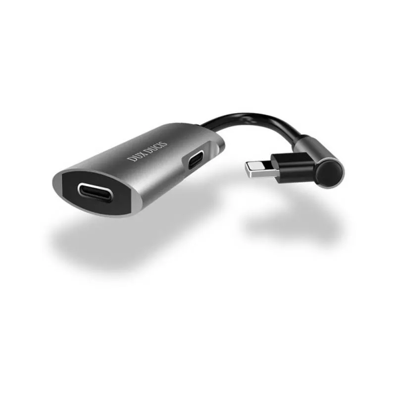 Adaptor conector iPhone 2x A20 DuxDucis pentru Apple, cablu adaptor, compatibilitate garantată [1]
