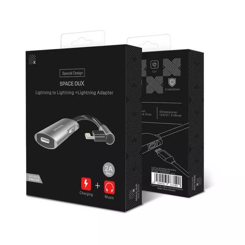 Adaptor conector iPhone 2x A20 DuxDucis pentru Apple, cablu adaptor, compatibilitate garantată [2]