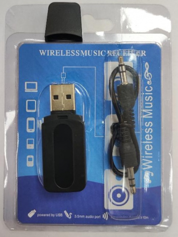 Bluetooth - Adaptor Bluetooth Audio Wireless 2.1 + EDR USB, 3.5mm Jack, Plug & Play, până la 10m