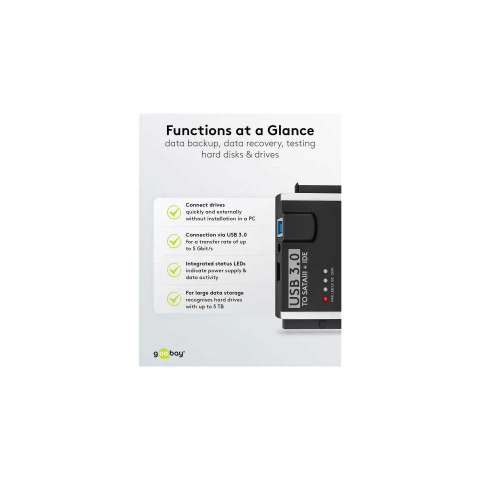 Adaptor hard disk USB 3.0 pentru IDE/SATA, backup rapid, conectare easy, compatibil SSD/HDD, sursă inclusă [6]